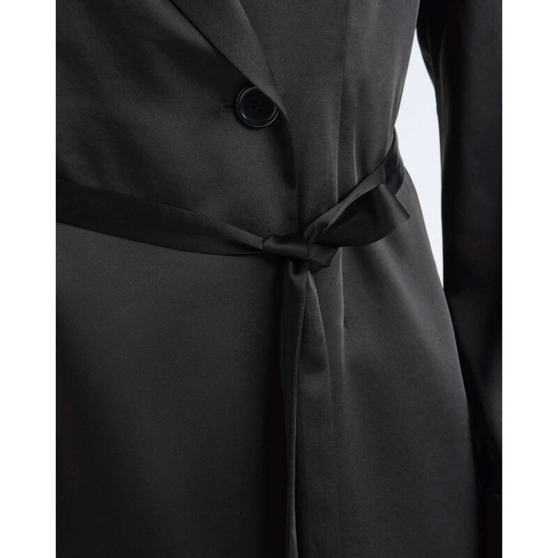 Cue Satin Tie Belt Shirt image number 6